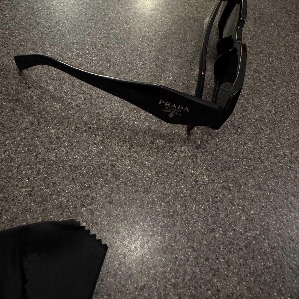 Prada Black Rectangular Sunglasses - image 2